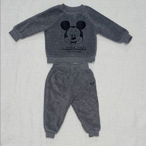 Disney Baby Boys Charcoal Mickey Mouse Jogger Set